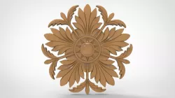Flower design 3D models for artcam and aspire 3D model