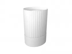 Fluted Chef Hat 3D model