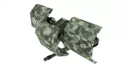 Futuristic Military Drone Low-poly  3D model