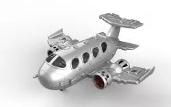 futuristic Plane 3D model
