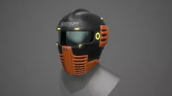 Futuristic Sci-Fi Motorcycle Helmet Low-poly  3D model