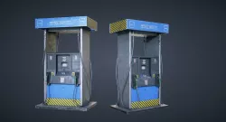 Gas Pump Low-poly  3D model