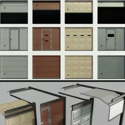 Gates for garage or warehouse 3D model