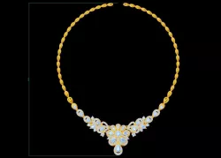 gem necklaces 3D model