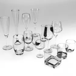 GLASSES SET Low-poly  3D model