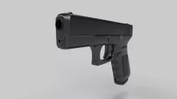 Glock 17 Low-poly  3D model