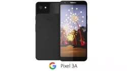 Google Pixel 3A Black 3D model