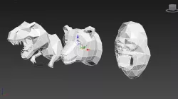 Gorilla Dino and Bear 3D model