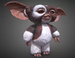 Guizmo Plastic Toy  Gremlins Low-poly  3D model