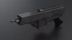 gun fire 3D model