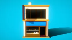 HIE Bread Shop N1 Low-poly  3D model