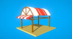 HIE Empty Shop N1 Low-poly  3D model