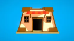 HIE House N2 Low-poly  3D model