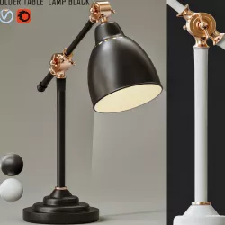 Holder Table Lamp Black 3D model