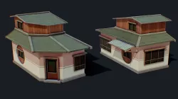 House of Color D Green Low-poly  3D model