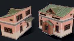 House of Color E Low-poly  3D model