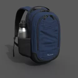 Human Backpack scifi ver 2 Low-poly  3D model