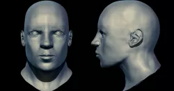 Human Face with a Beanie Low-poly  3D model