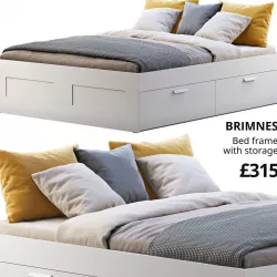 Ikea Brimnes bed 5 3D model
