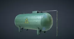 Industrial Gas Tank Low-poly  3D model