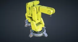 Industrial Robot Sci Fi Low-poly  3D model