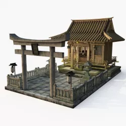 Japanese Shrine 3D model