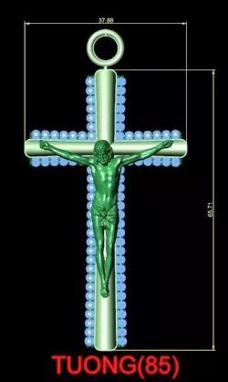 Jesus pendant 3D model