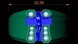 Jesus rings 3D model