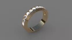 JEWL-002 Gold Ring 3D model