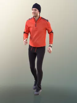 John 10032 - Running Man Low-poly  3D model