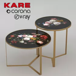 KARE Side Table Flores Low-poly  3D model