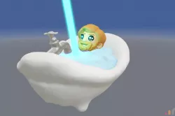 Kenobi Fun with LightSaber 3D model