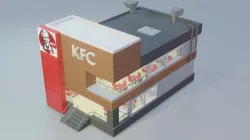 KFC - Low Poly Low-poly  3D model