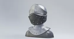knight helmet armor Low-poly  3D model