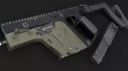 Kriss vector Low-poly  3D model