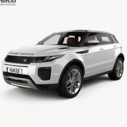Land Rover Range Rover Evoque HSE 5-door with HQ interior 2015 3D model