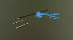 Laparoscopic tool for med VR training simulator Low-poly  3D model
