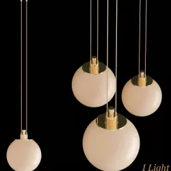 Les Acrobates De Gras No 322 Glass Ball Pendant Light 3D model