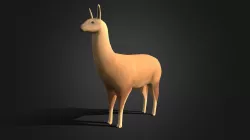 Llama Low-poly  3D model