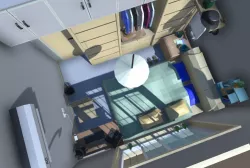 Low poly  Bedroom Low-poly  3D model