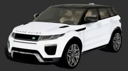 Luxury SUV Range Rover Evoque 3D Model Low-poly  3D model
