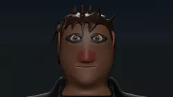 Male Ninja Low-poly  3D model
