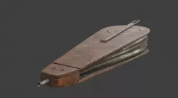 medieval blacksmith bellow with pbr textures Low-poly  3D model