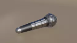 Microphone 3D model 3D model