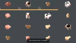 Mini Animals Pack 3D Model Collection