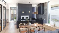 Modern Interior Exterior Courtyard House 3D model