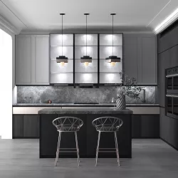 Modern Kitchen Full Furniture Scene 3D model