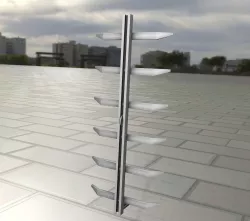 Modular Iron Ladder 1 for Electricity Poles - Object 124 Low-poly  3D model