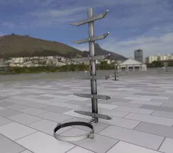 Modular Iron Ladder 2 for Electricity Poles - Object 096 Low-poly  3D model
