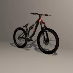 Mountain Bike 4 Low-poly  3D model